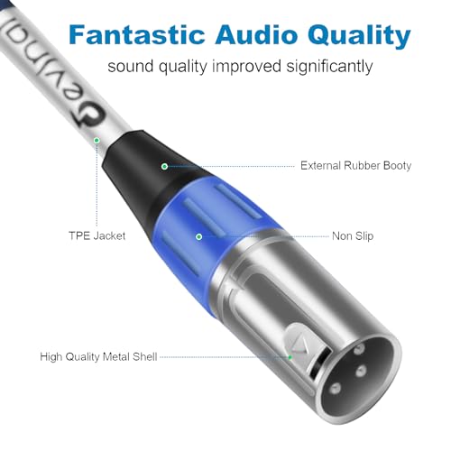 Devinal USB C to Dual XLR Audio Cable, Type C to XLR Male Output Stereo Cord - 10 FT Adapter for Amplifier, Speaker, Mixer Console, etc - Image 3