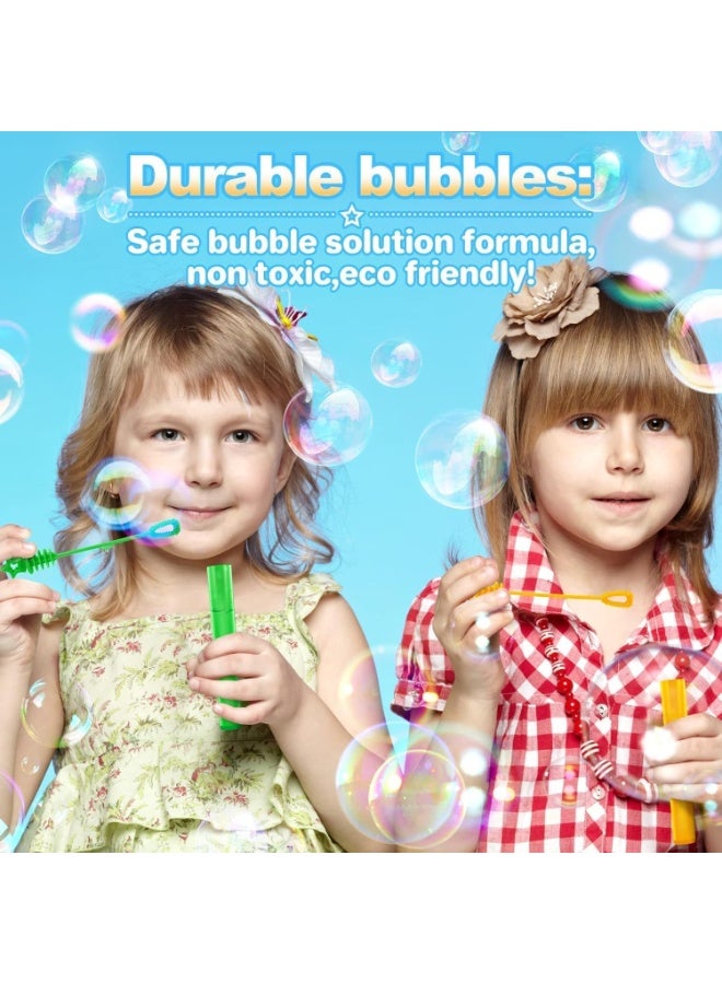 ST ZONE Mini Bubble Wands Party Pack, Colorful Non-Toxic Bubble Makers, 48 Count, for Kids Ages 3+, Birthday, Christmas, Classroom Prizes - Image 4