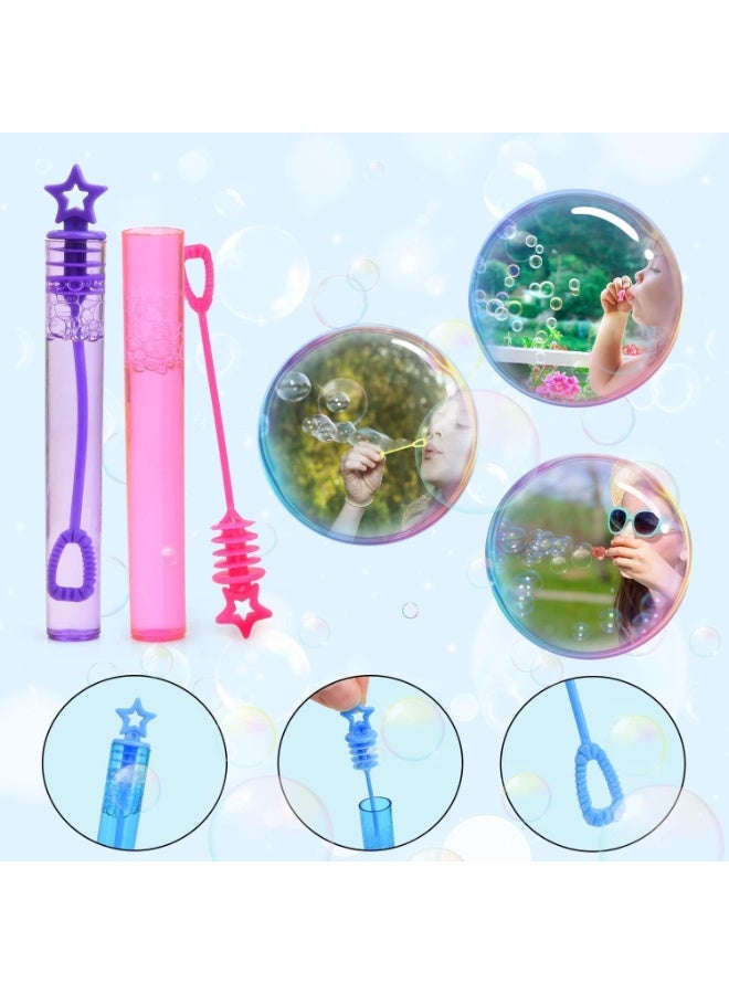ST ZONE Mini Bubble Wands Party Pack, Colorful Non-Toxic Bubble Makers, 48 Count, for Kids Ages 3+, Birthday, Christmas, Classroom Prizes - Image 3