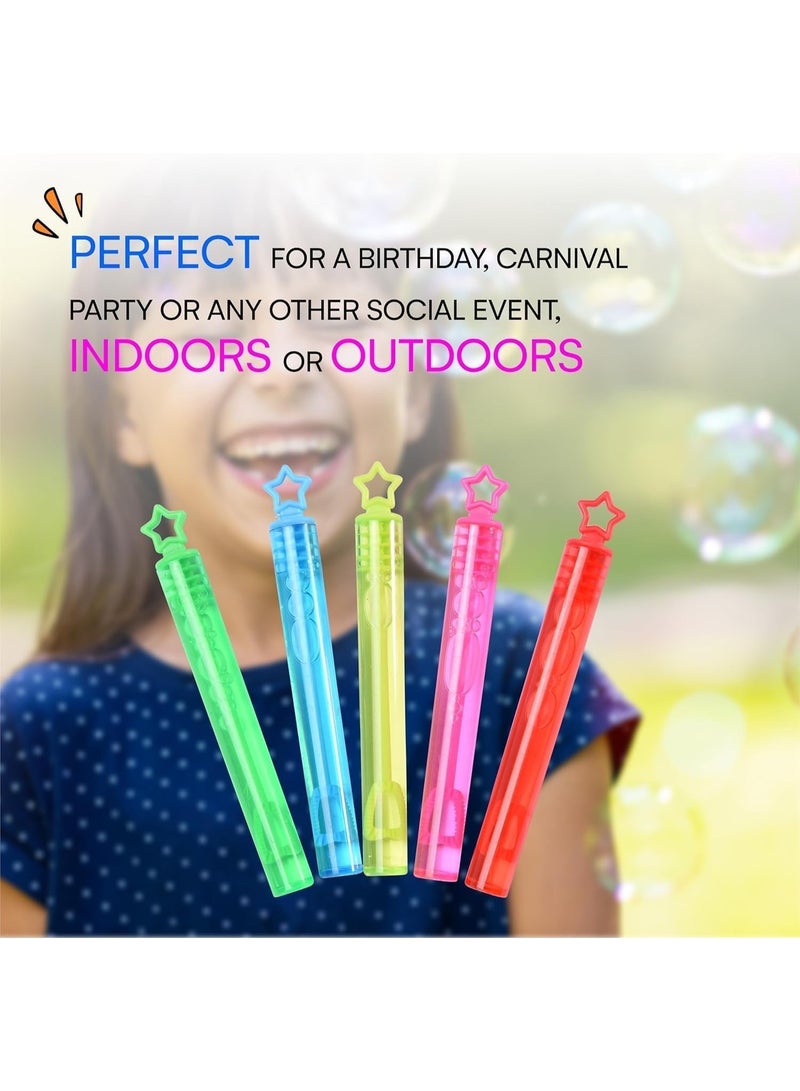 ST ZONE Mini Bubble Wands Party Pack, Colorful Non-Toxic Bubble Makers, 48 Count, for Kids Ages 3+, Birthday, Christmas, Classroom Prizes - Image 5