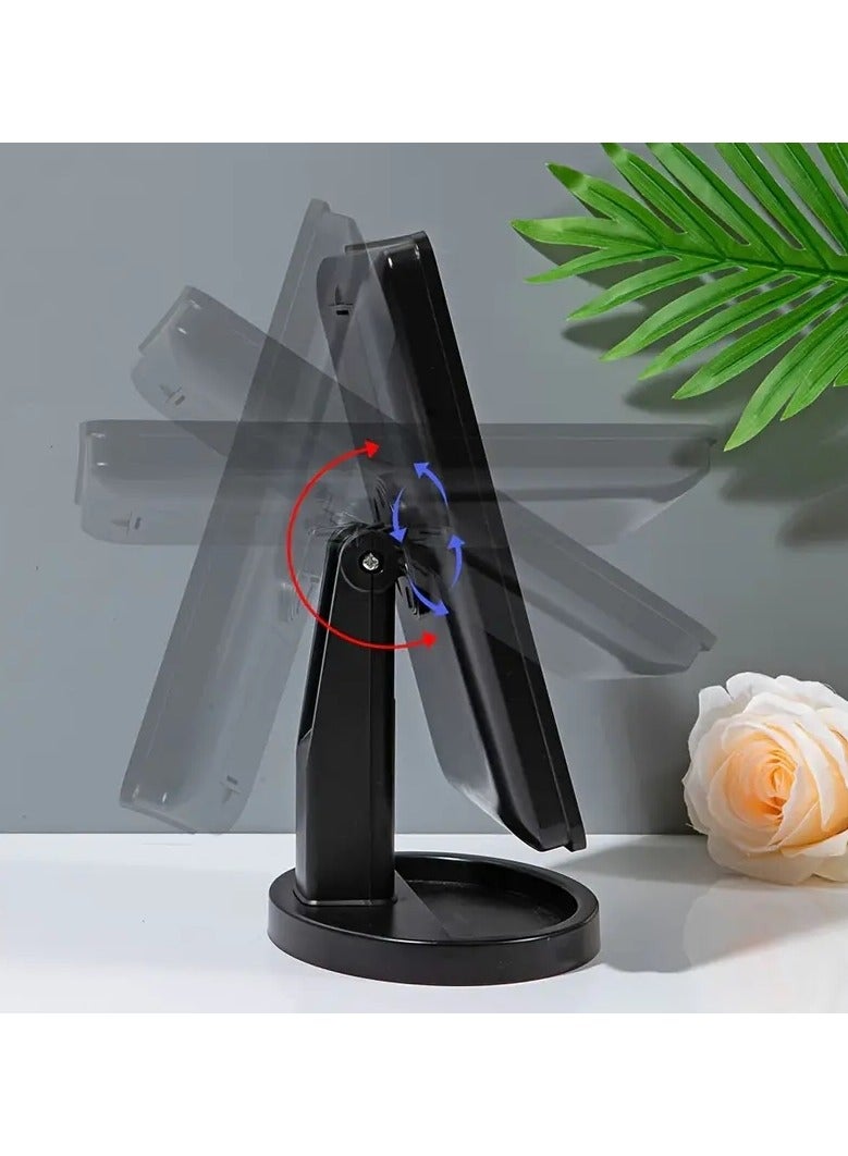 ORiTi 1 PC 16 LED USB Battery Dual Use Makeup Mirror Light Desktop Mirror Surface Rotatable Makeup Mirror Light 3-Speed Touch Screen Vanity Mirror  - Image 4