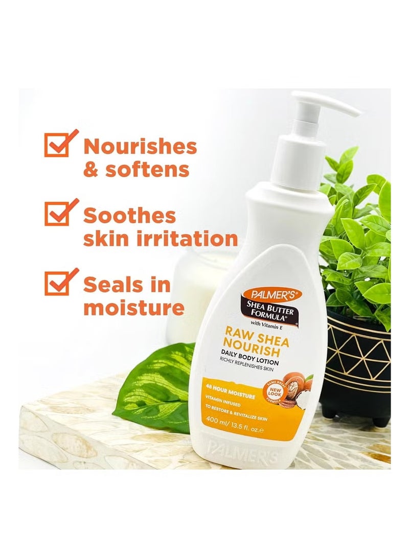 Palmer'S Shea Formula Raw Shea Body Lotion, Pump Bottle 400ml - Image 3