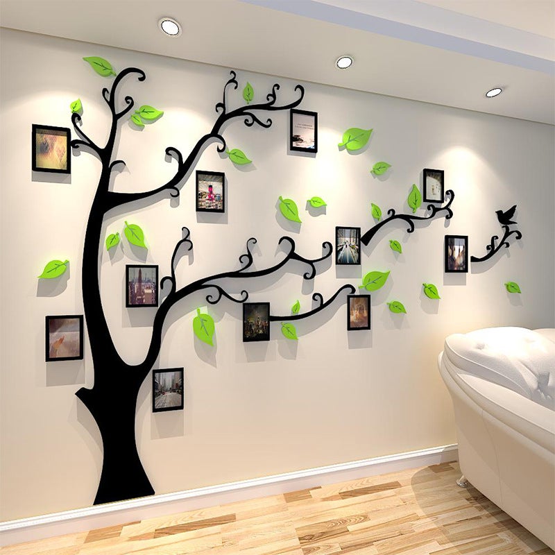 Po Tree 3D Acrylic Stereo Wall Stickers Living Room Sofa Tv Background Wall Restaurant Entrance Bedroom Decoration Stickers - Image 2