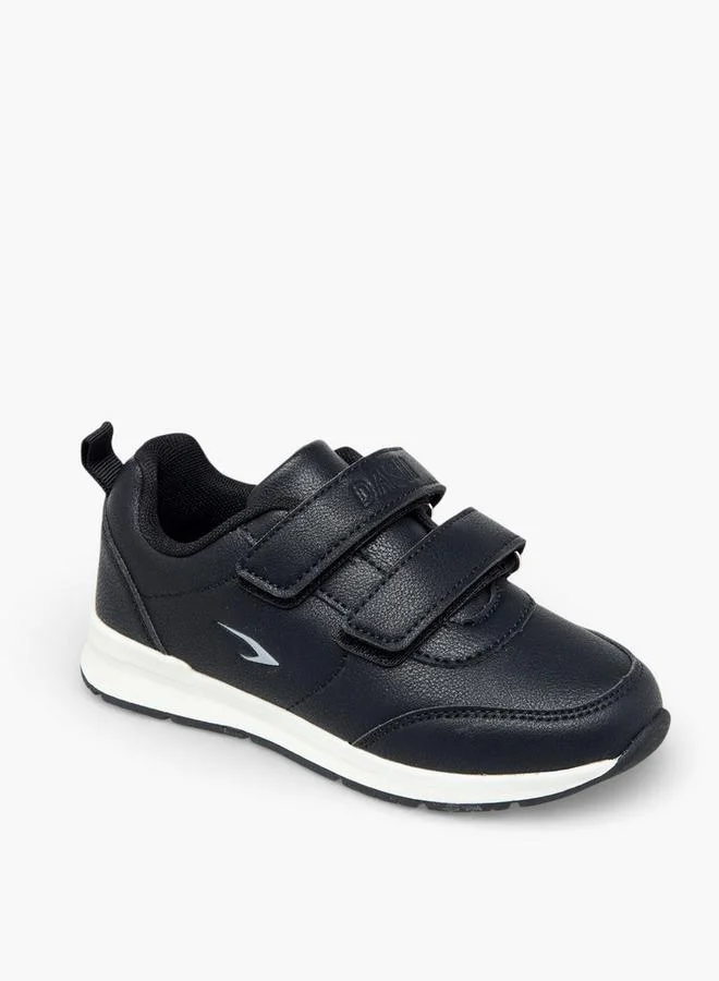 Dash Hook & Loop Sports Shoes with Panel Detail