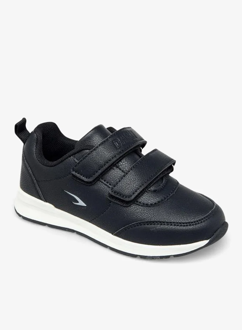 Dash Hook & Loop Sports Shoes with Panel Detail