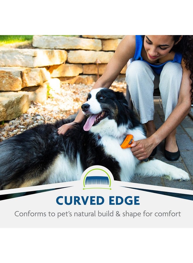 FURminator Medium Dog Undercoat deShedding Tool, Long Hair, Reduces Loose Hair from Shedding - Image 3