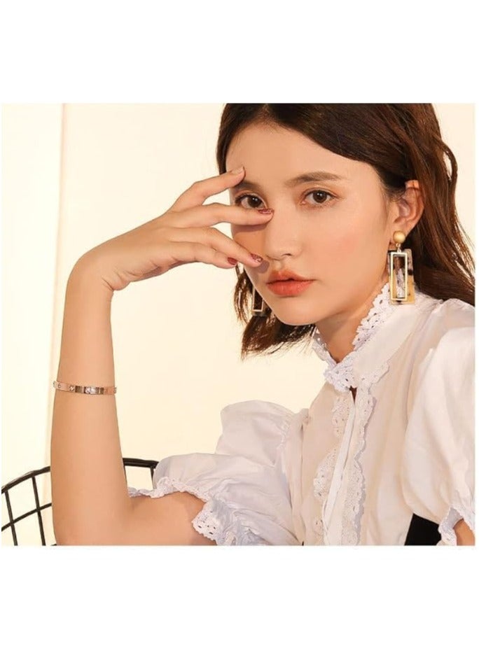 Fayrouz Jewellery Love bracelets with zircon stones. Made of stainless steel, cubic zirconia filled with gold and silver for teenage girls - Image 3