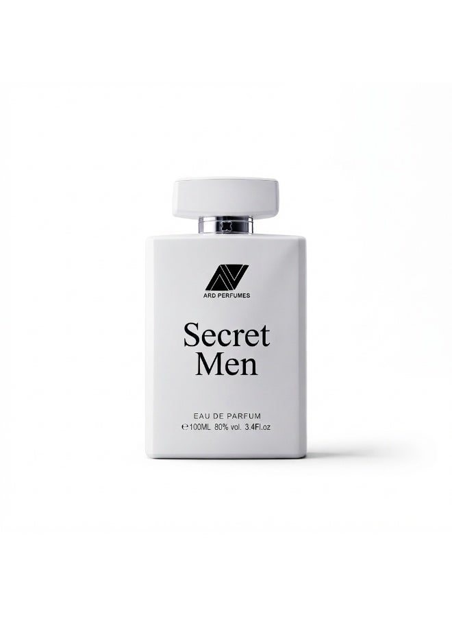 ارض العطور عطر ARD Perfumes سيكريت مين للرجال – او دو بارفان 100 مل، عطر انتعاشي طويل الثبات بنفحات النعناع والأناناس - Image 1