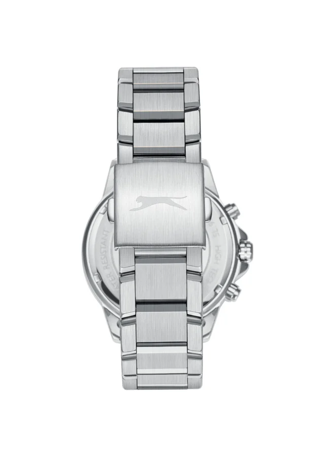 Slazenger Men's Multi Function Display Watch With Silver Metal Strap - SL.9.2410.2.03