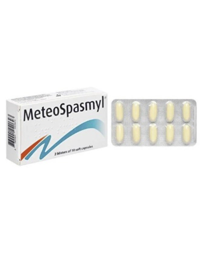MeteoSpasmyl-to Relieve Digestive Pain Accompanied by Bloating-Pack of 20 Soft Capsules.