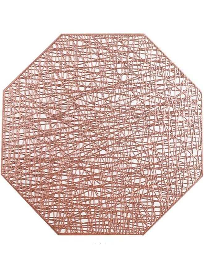 6 قطع من مفارش الطاولة المقاومة للحرارة والمانعة للانزلاق المصنوعة من مادة البولي فينيل كلوريد البلاستيكية المجوفة لتزيين الطاولة للحفلات وحفلات الزفاف