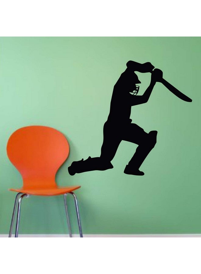 StickMe 'Cricket Off Drive Batsman Shot Wall Sticker ' -SM287 (Multi Colour, Vinyl - 100cm X 100 cm) - Image 2