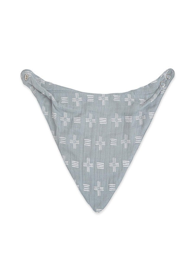 Crane BABY باندانا بيبي من كرين، مجموعة من 3 قطع من المريلة القابلة للتعديل والامتصاص من موسلين ناعم، 100% قطن، مجموعة حيوانات الغابة للمواليد الجدد، مريلة قطنية للرضاعة - Image 4