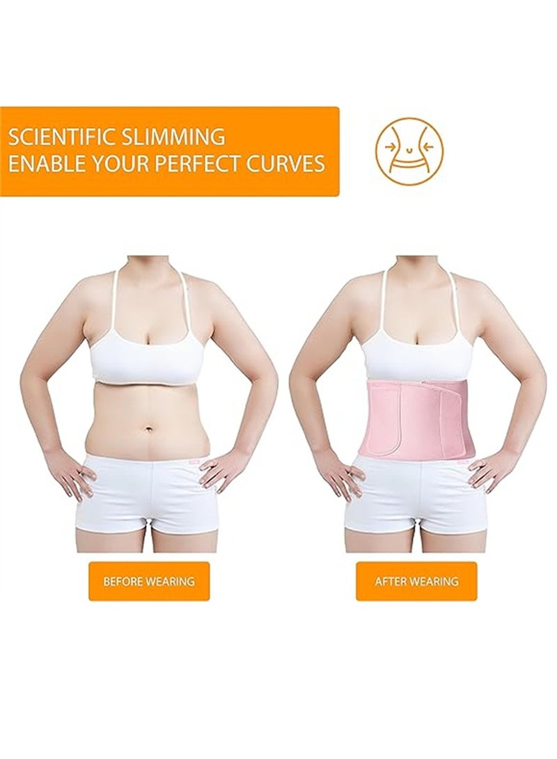 كاست ويف مدرب الخصر للنساء، حزام تدريب الخصر الوردي وحزام العرق، دعامة الظهر لتخفيف الألم، إجهاد أسفل الظهر، تقليل وزن البطن، حزام العرق، حزام البطن، لف المعدة - Image 4