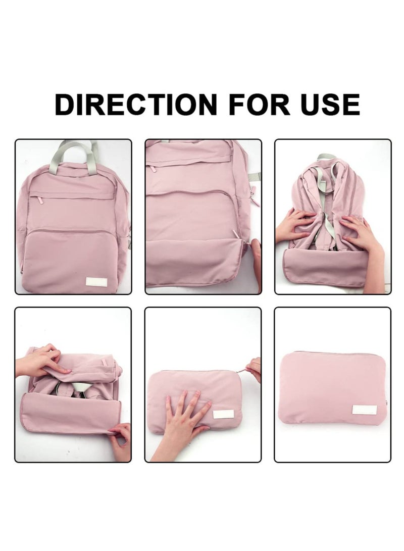 SYOSI Foldable Backpack Hiking Backpack Beautiful and Sophisticated Lightweight Daypack Large Capacity Lightweight Packable Backpack for Work School Camping Travel - Image 4