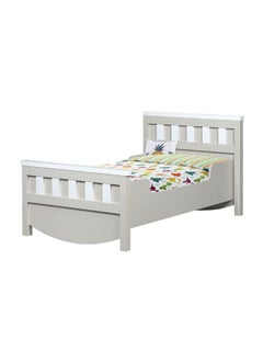DANUBE HOME Hazel 70X130 Toddler Bed Stylish And Safe Bed For Kids Comfortable And Durable Design Perfect Size For Toddlers Elegant Bedroom DÃ©cor For Little Ones - Light Beige And White  - Image 3