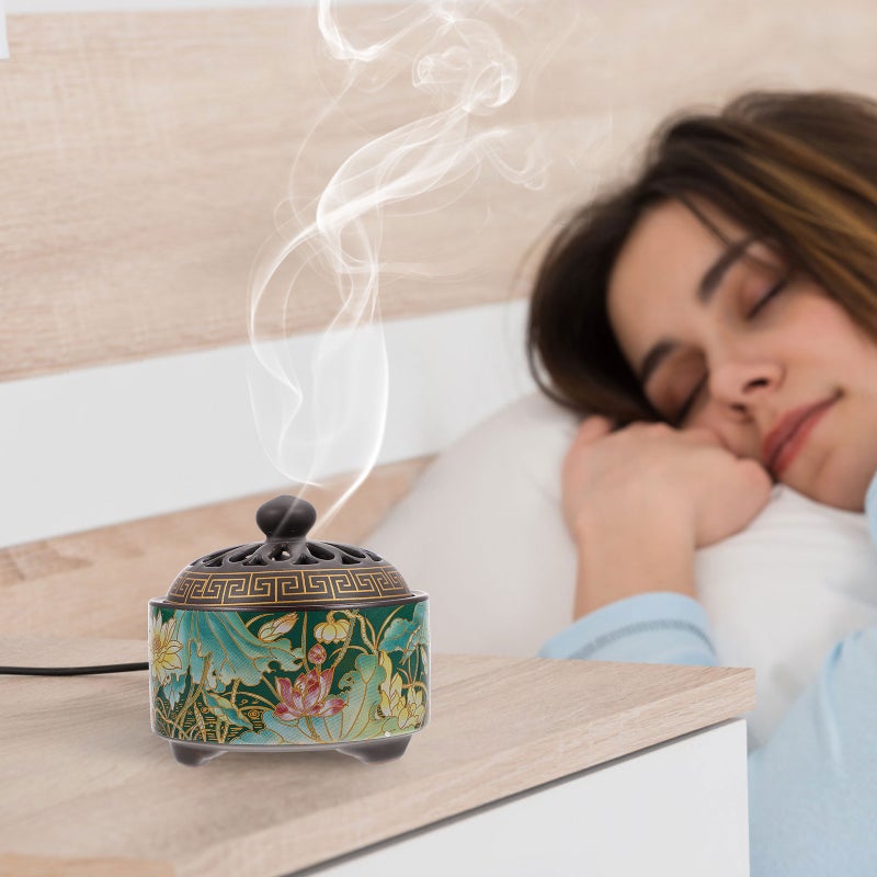 🏠 موقد عطر سيراميكي للمنزل معطر مكتبي متعدد الألوان - Image 4