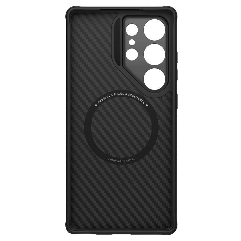 Nillkin For Samsung Galaxy S25 Ultra 5G Aramid Fiber Fine Hole Phone Case(Black) - Image 4