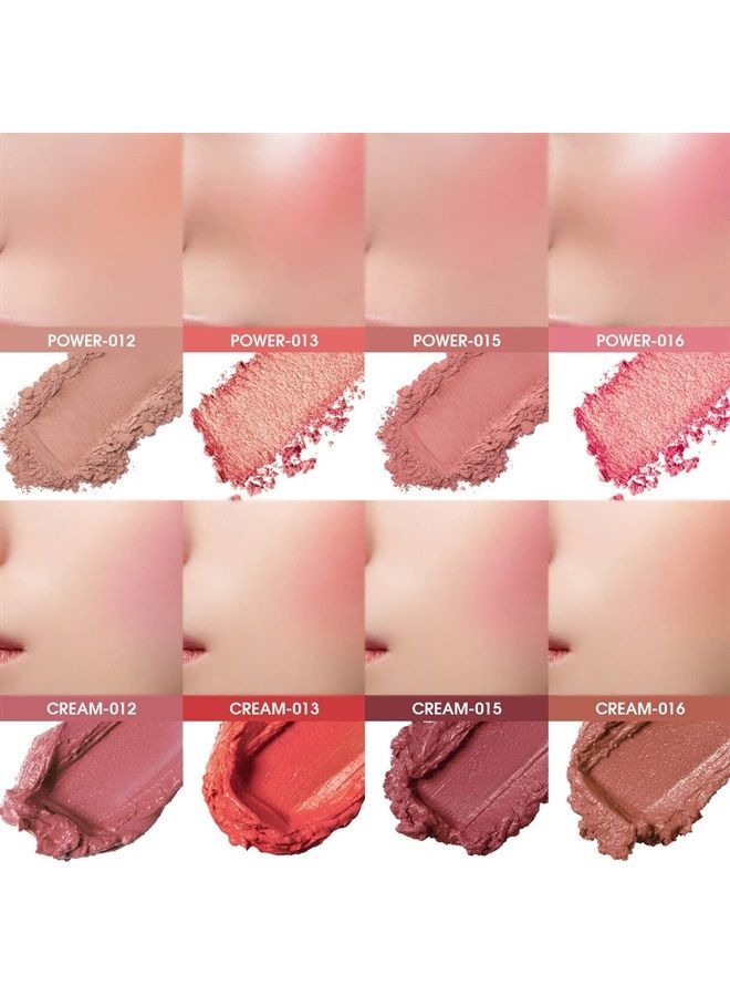 Sumeitang 8 Colors Face Blush Palette, Matte Mineral Blush Powder Bright Shimmer Face Blush for Cheek and Eye Shadow Make-up, Contour and Highlight Palette, Women Facial Makeup Plate - Image 3