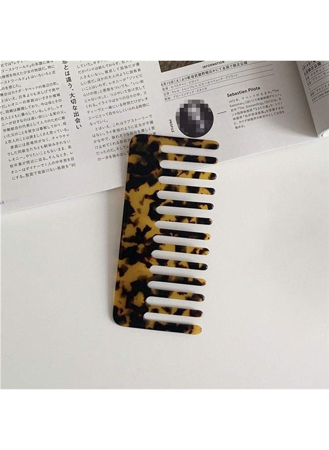 Teensery Acetate Hair Comb Wide Tooth Hair Comb Anti-Static Hairdressing Comb Hair Styling Tool for Women and Girls  - Image 2