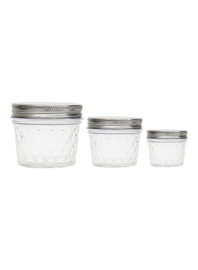 نيبمينينت أغطية عادية معدنية محكمة الإغلاق من 3 قطع شفاف 150جرام - Image 1