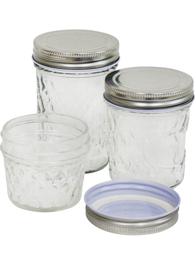 نيبمينينت أغطية عادية معدنية محكمة الإغلاق من 3 قطع شفاف 150جرام - Image 2