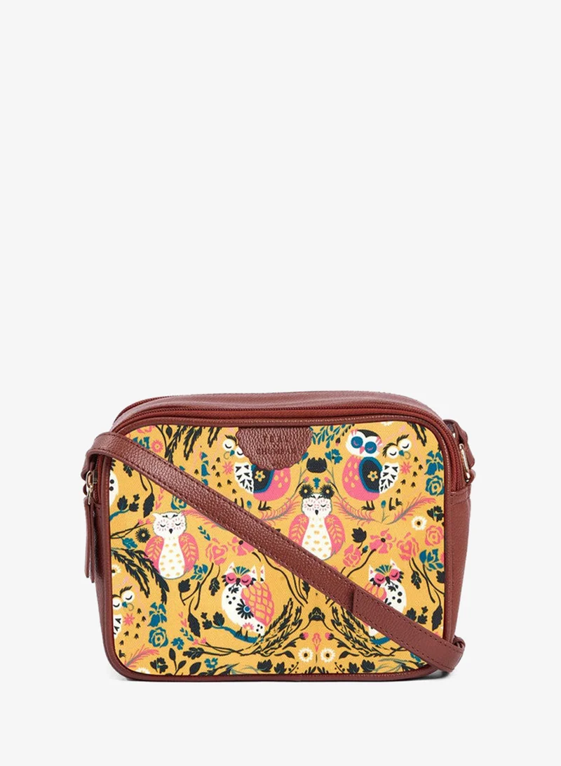 Chumbak Teal By Chumbak Jungle Stories Box Sling Bag