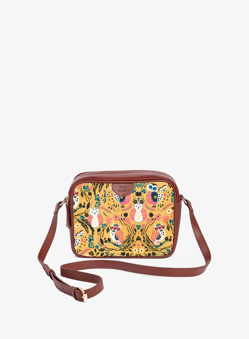 Chumbak Teal By Chumbak Jungle Stories Box Sling Bag