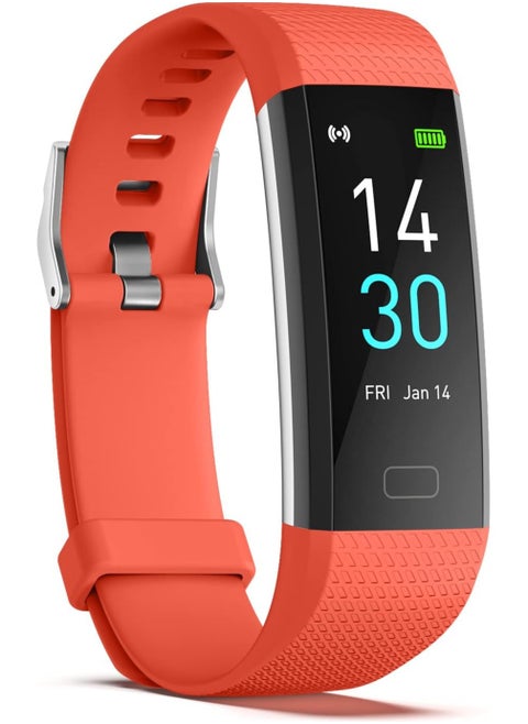 Fitness Tracker with Step Counter ,Calories,Stopwatch,IP68,Health Tracker with Heart Rate Monitor,Sleep Tracker,Blood Oxygen,Temperature,Smartwatch,Camera Control, Message Notifications