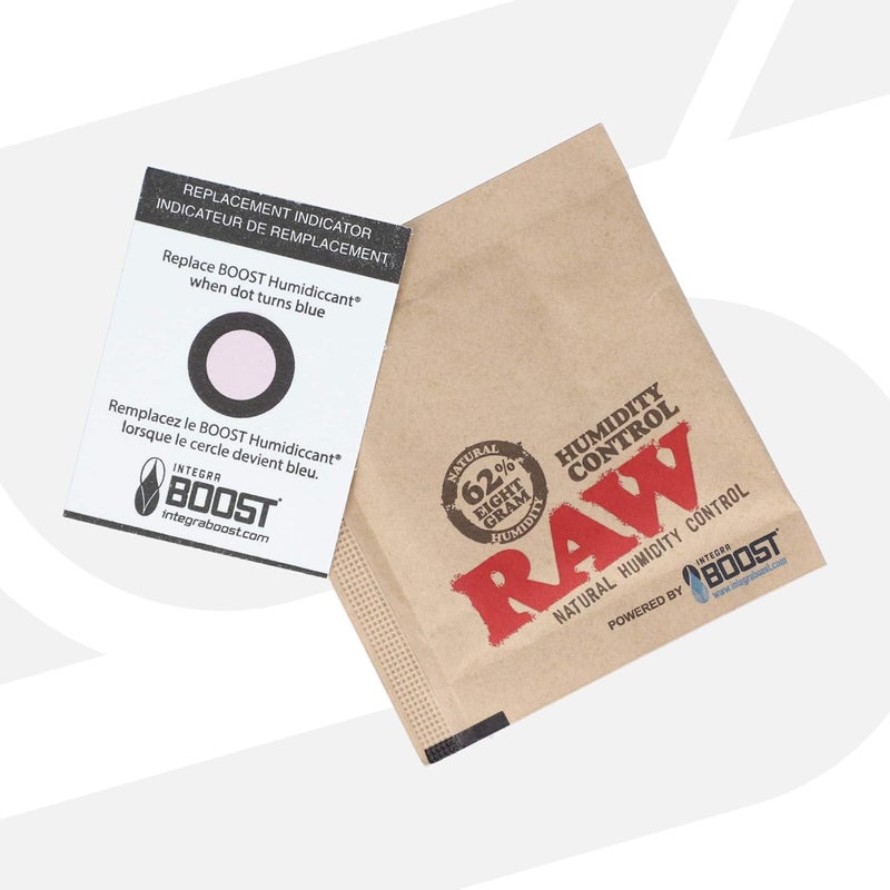Raw X Integra 8GM 62% Humidity Packs | 62% RH Humidity Control | Keep Your Cigars or Prerolled Cigarettes Fresh | 60 Total Humidifying Packs - Image 4