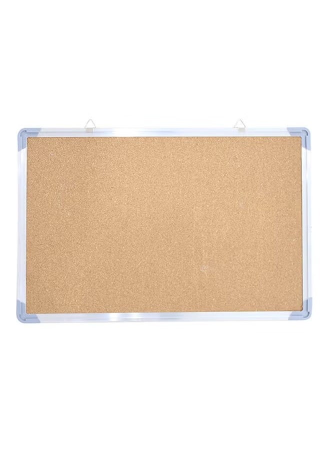 Generic Framed Bulletin Board Beige/Silver  - Image 2