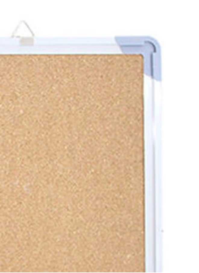 Generic Framed Bulletin Board Beige/Silver  - Image 4