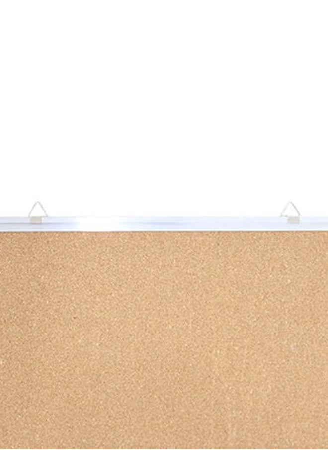Generic Framed Bulletin Board Beige/Silver  - Image 3