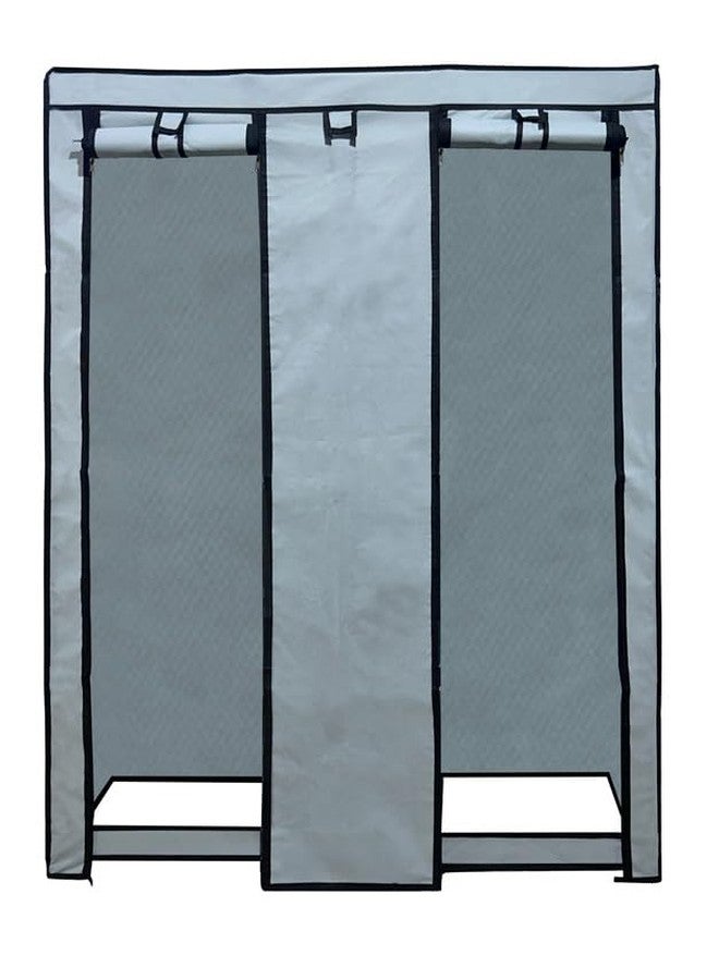 ROBMOB Shoe Rack Cover Outer with Zipper for Collapsible Shoe Rack 6+2 Almirah Non-Woven Fabric with 100GSM Quality (Grey) - Image 5