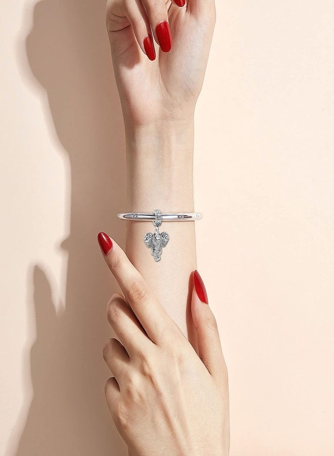 KunBead Dangle Elephant Women Bead Charms Compatible with Pandora Bracelets - Image 3