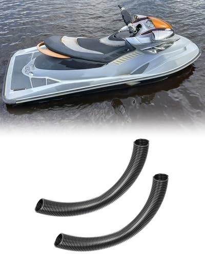 Foruly BRP RXP Hood Vent Hose Set for Sea Doo BRP RXP 2004-2023 Sea Doo BRP RXP-X 2012-2023, 2-Piece Black Flexible Tubing Steering Column Replacement Kit #291002489 - Image 1
