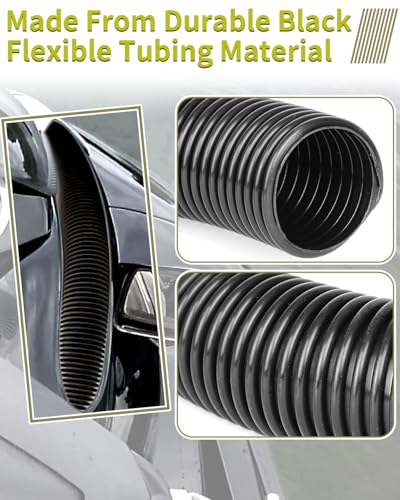 Foruly BRP RXP Hood Vent Hose Set for Sea Doo BRP RXP 2004-2023 Sea Doo BRP RXP-X 2012-2023, 2-Piece Black Flexible Tubing Steering Column Replacement Kit #291002489 - Image 4