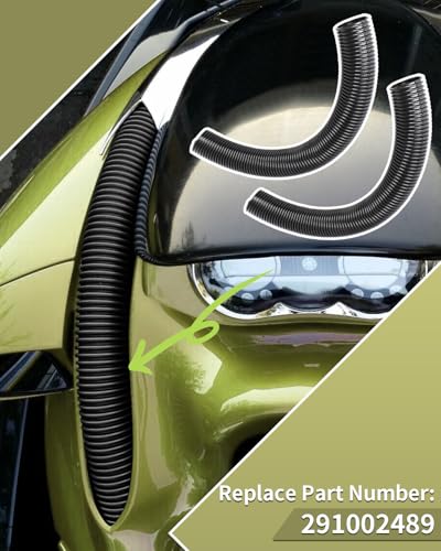 Foruly BRP RXP Hood Vent Hose Set for Sea Doo BRP RXP 2004-2023 Sea Doo BRP RXP-X 2012-2023, 2-Piece Black Flexible Tubing Steering Column Replacement Kit #291002489 - Image 5