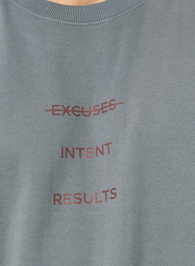 Styli Eco Earth Relaxed Fit Printed Fleece Sweatshirt - Image 3