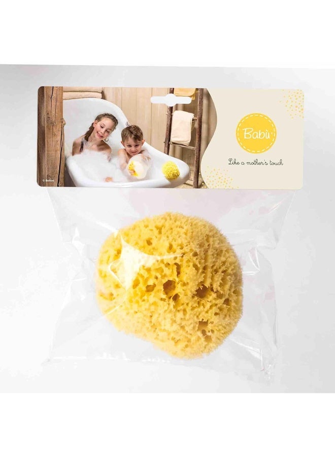 Bellini إسفنجة بحرية طبيعية على شكل قرص العسل - 8 سم - مصنوعة من إسفنجة بحرية طبيعية - إسفنجة استحمام مضادة للحساسية للأطفال - قابلة للتحلل، صديقة للبيئة ولطيفة على حديثي الولادة والبشرة الحساسة - Image 3