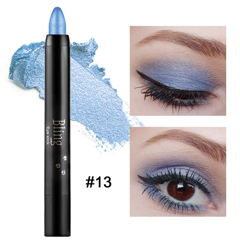 Boobeen Waterproof Eyeshadow Stick Crayon Shimmer Cream Pen Create Glitter Eye Makeup, Easy to Use (13#) - Image 2