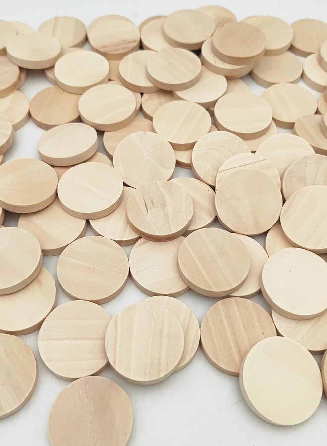 Anktily 100PCS Natural Wood Slices Blank Round Wooden Discs Unfinished Wood Circles Blank Wooden Ornaments for DIY Crafts (3cm) - Image 2