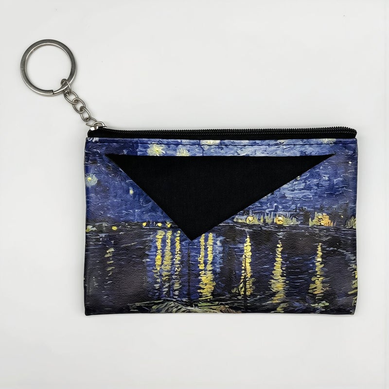 Unisex Van Gogh Art Coin Purse All Age Friendly Classic Painting Small Change Pouch - Image 4