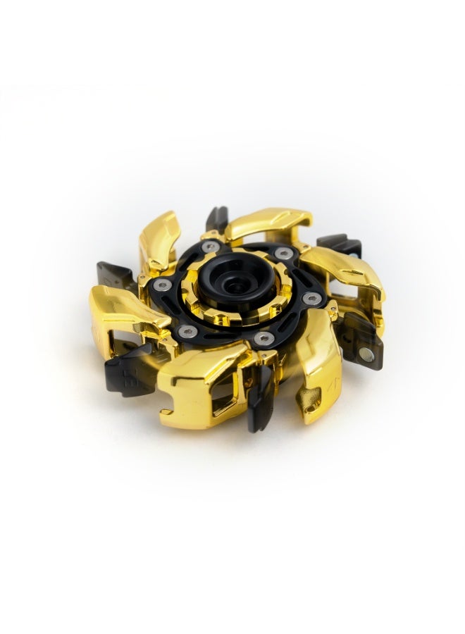 Clasico سبينر فidget من المعدن الأسود والذهبي الفاخر – لعبة تخفيف التوتر الثقيلة للبالغين والمراهقين | دوران سلس، سبيكة متينة، أداة مكتبية رائعة - Image 1