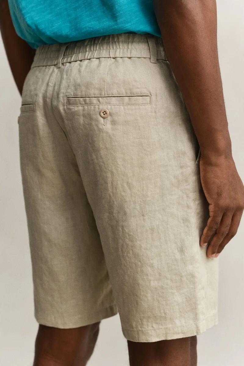 GANT  Regular Linen Drawstring Shorts for Men | Best Price UAE