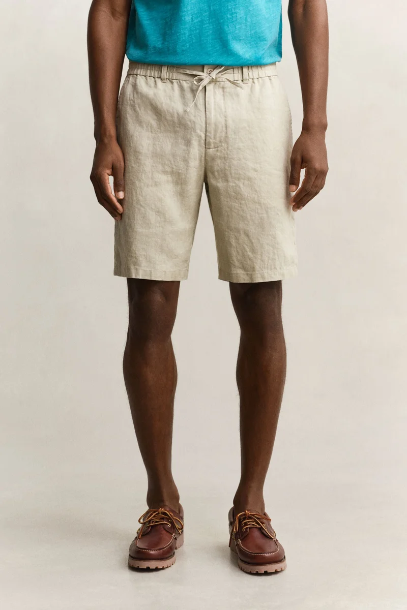 GANT  Regular Linen Drawstring Shorts for Men | Best Price UAE