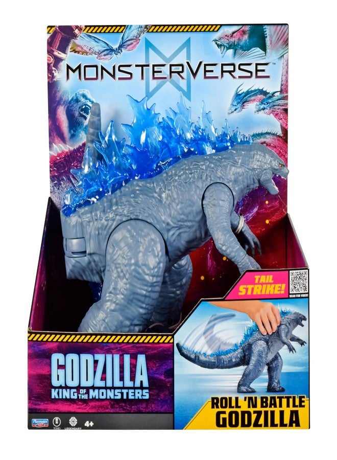 Monsterverse مجسم غودزيلا العملاق الرسمي من سلسلة MonsterVerse King of the Monsters، لعبة مستوحاة من الفيلم بطول 11 بوصة مع ذيل متحرك بعجلة. - Image 1