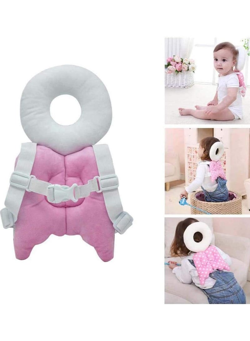 Bingcute Baby Safety Helmet Infant Head Protector Breathable Headguard Adjustable Safety Protective Cap for Toddlers Learn Baby Toddlers Head Protection Pad Baby Toddlers Head Protective - Image 4