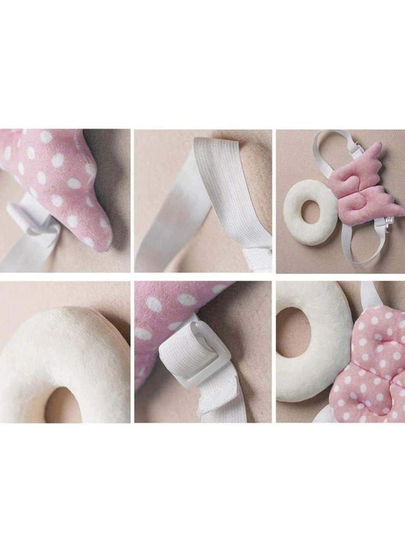 Bingcute Baby Safety Helmet Infant Head Protector Breathable Headguard Adjustable Safety Protective Cap for Toddlers Learn Baby Toddlers Head Protection Pad Baby Toddlers Head Protective - Image 5