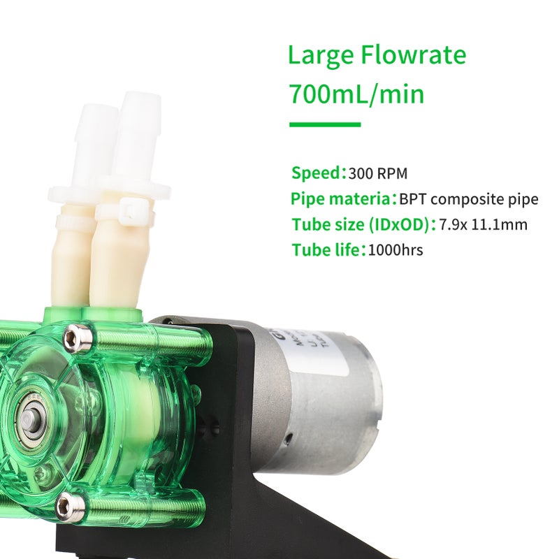 Peristaltic Pump: DC24V, 1700mL/min Flow Rate - Valve-Free Design, Easy Maintenance Vacuum Pump for Lab Experiments, Medical Use, Home Applications - Image 4